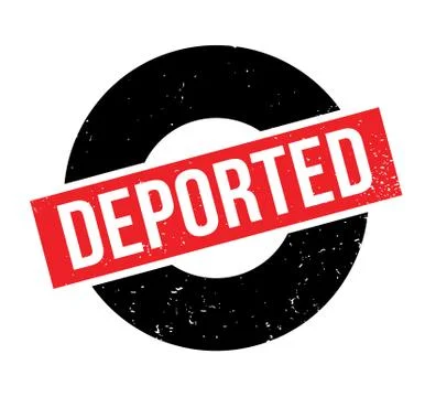 Deported rubber stamp Stock Illustration