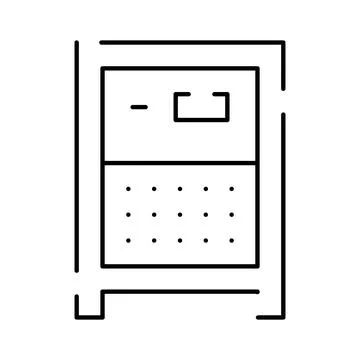 Deposit box icon representing financial security and storage Ilustração Stock