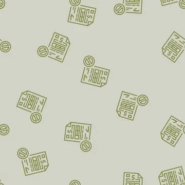 Deposit liquidation line seamless pattern Stock Illustration