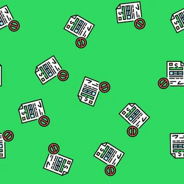 Deposit liquidation vector seamless pattern イラスト素材