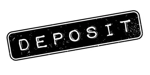 Deposit rubber stamp Ilustração Stock