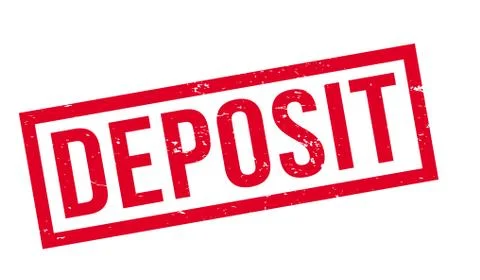 Deposit rubber stamp Ilustração Stock