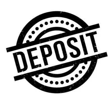 Deposit rubber stamp Ilustração Stock