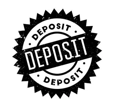 Deposit rubber stamp Ilustração Stock