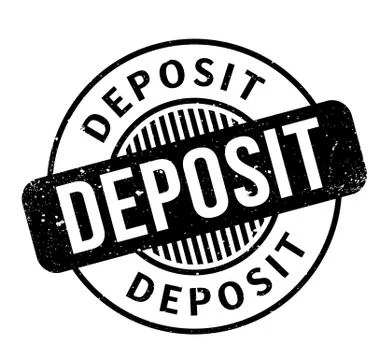 Deposit rubber stamp Ilustração Stock