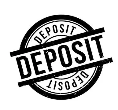 Deposit rubber stamp Ilustração Stock