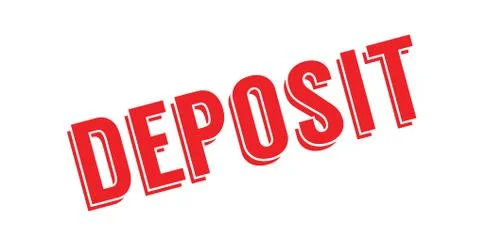 Deposit rubber stamp Ilustração Stock