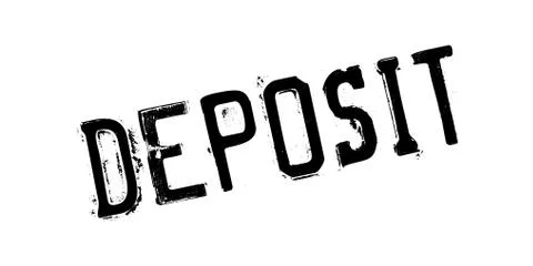 Deposit rubber stamp Ilustração Stock