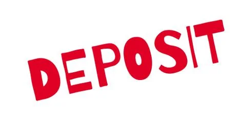 Deposit rubber stamp Ilustração Stock