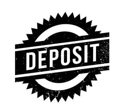 Deposit rubber stamp Ilustração Stock