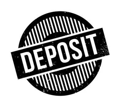Deposit rubber stamp Ilustração Stock