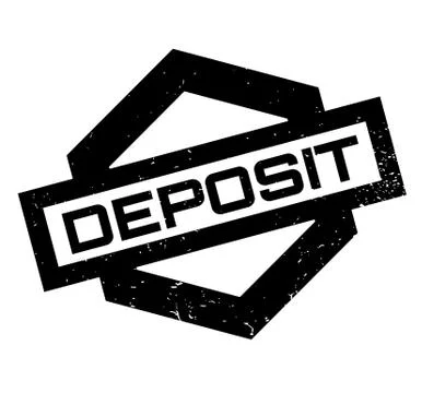 Deposit rubber stamp Ilustração Stock
