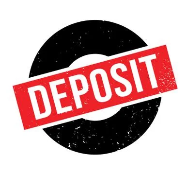 Deposit rubber stamp Ilustração Stock