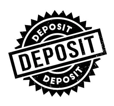 Deposit rubber stamp Ilustração Stock