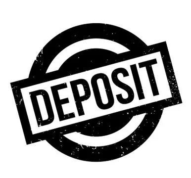 Deposit rubber stamp Ilustração Stock