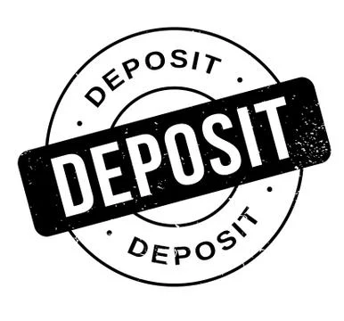 Deposit rubber stamp Ilustração Stock