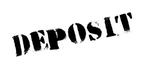 Deposit rubber stamp Ilustração Stock