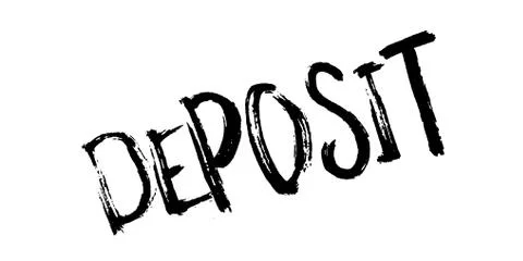 Deposit rubber stamp Ilustração Stock
