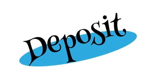 Deposit rubber stamp Ilustração Stock