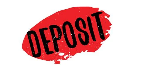 Deposit rubber stamp Ilustração Stock