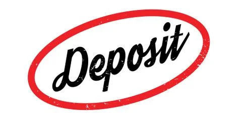 Deposit rubber stamp Ilustração Stock