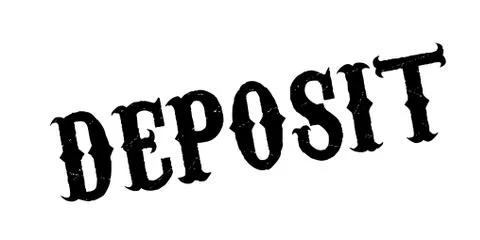 Deposit rubber stamp Ilustração Stock