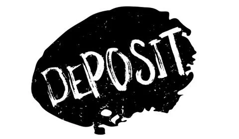 Deposit rubber stamp Ilustração Stock