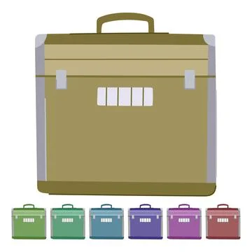Deposit safe vector cartoon graphic イラスト素材