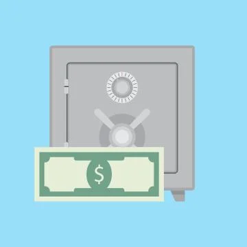 Deposit safe vector Stock Illustration