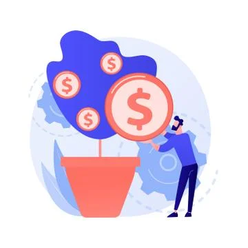 Deposit withdrawal vector concept metaphor Stock Illustration
