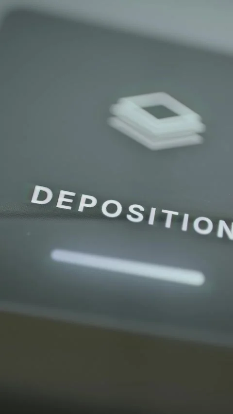 Deposition process control brightens during screen interaction Stock Footage 346023826