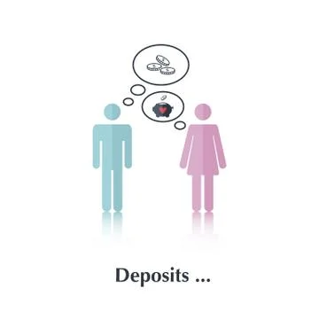 Deposits Stock Illustration