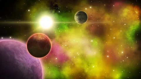 Depp space nrbulae. Loop. Stock Footage 93344587