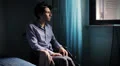 depressed and sad man in wheelchair - disabled - handicapped HD Footage