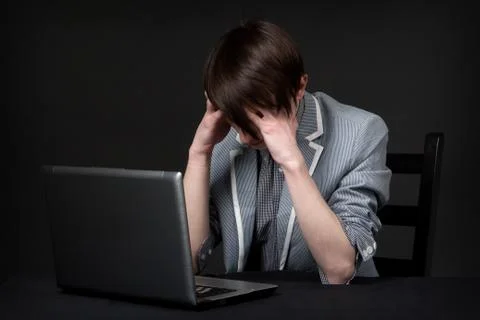 Depressed guy Stock Photos