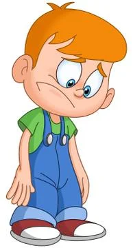 Depressed kid Stock Illustration