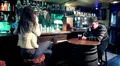 Depressed man drinking in a bar,pub HD Footage