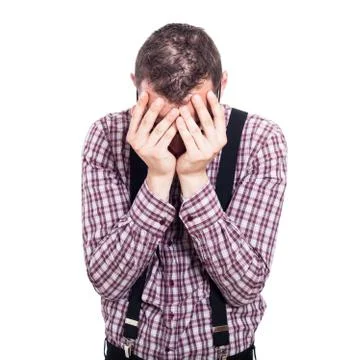 Depressed man Stock Photos