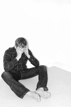 Depressed man Foto stock