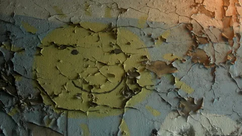 Depressed Sun Mural Stock Footage 138125122