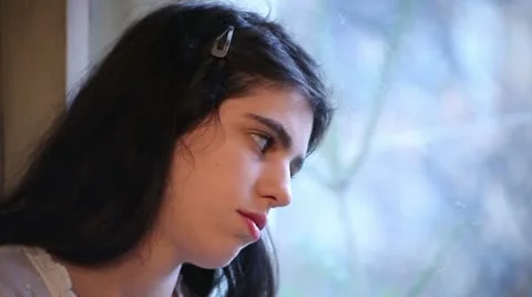 Depressed Woman Video stock 10594792