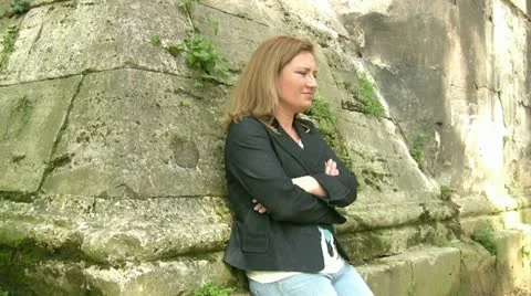 Depressed Woman Stock Footage