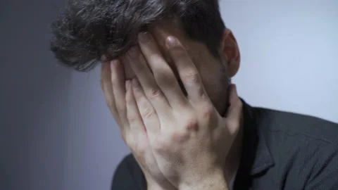 Depressed young man is stressed. 動画素材 222485748