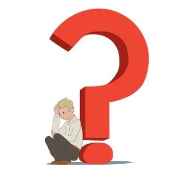 Depressing question Stock Illustration