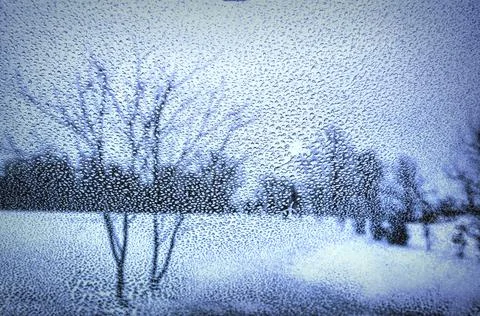 Depressing snow. Stock Photos