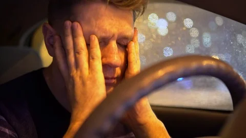 Depression. Bad mood in a man Video stock 101354942