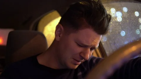 Depression. Bad mood in a man Video stock 101356758