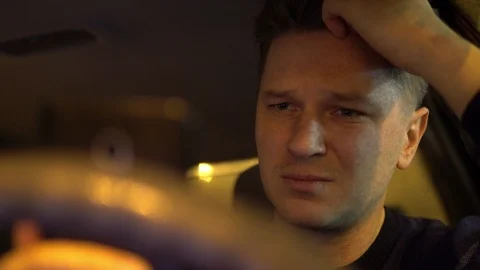 Depression. Bad mood in a man Video stock 101357146