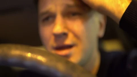 Depression. Bad mood in a man Video stock 101357695