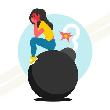 Depression-concept Stock Illustration